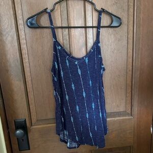 Mudd Navy and Light Blue Tank Top